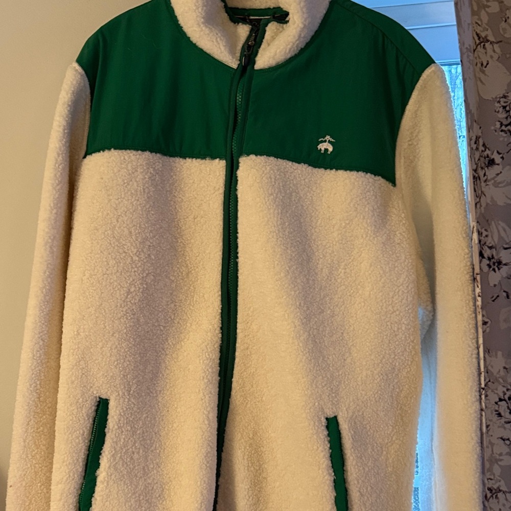 Brooks Brothers Green and Cream Jacket